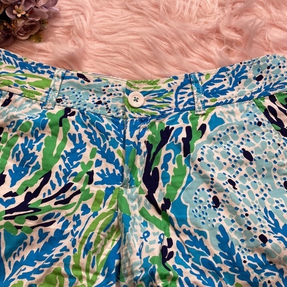 Lilly Pulitzer The Callahan Shorts in Let’s Cha Cha Blue sz 2 - Picture 4 of 11